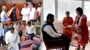 deputy cm devendra fadnavis meets MNS Chief Raj Thackeray At his home in Mumbai