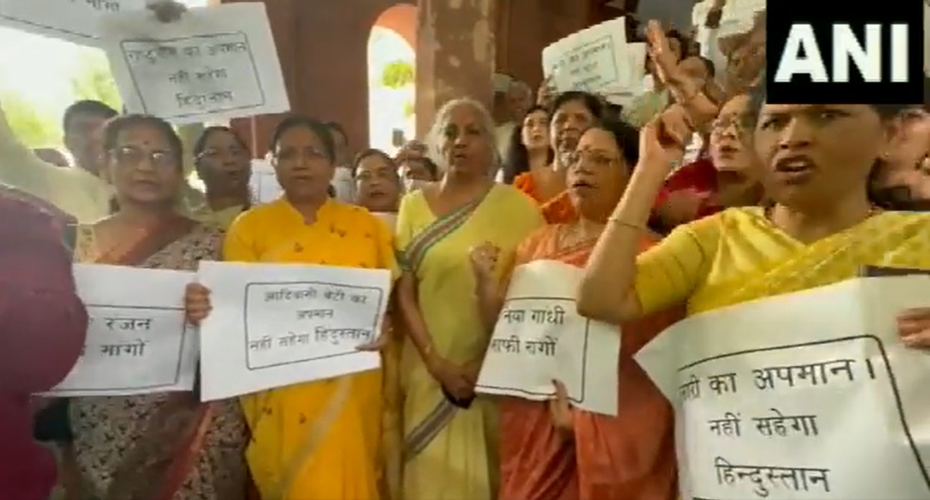 Massive Row Over Congress Leader Rashtrapatni Comment for Droupadi Murmu