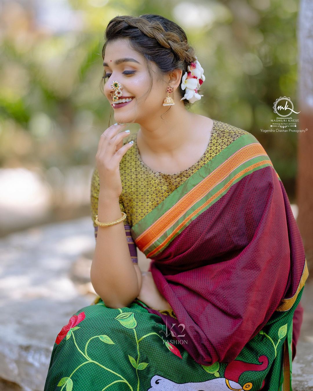 Rasika Sunil Khun Saree Photos