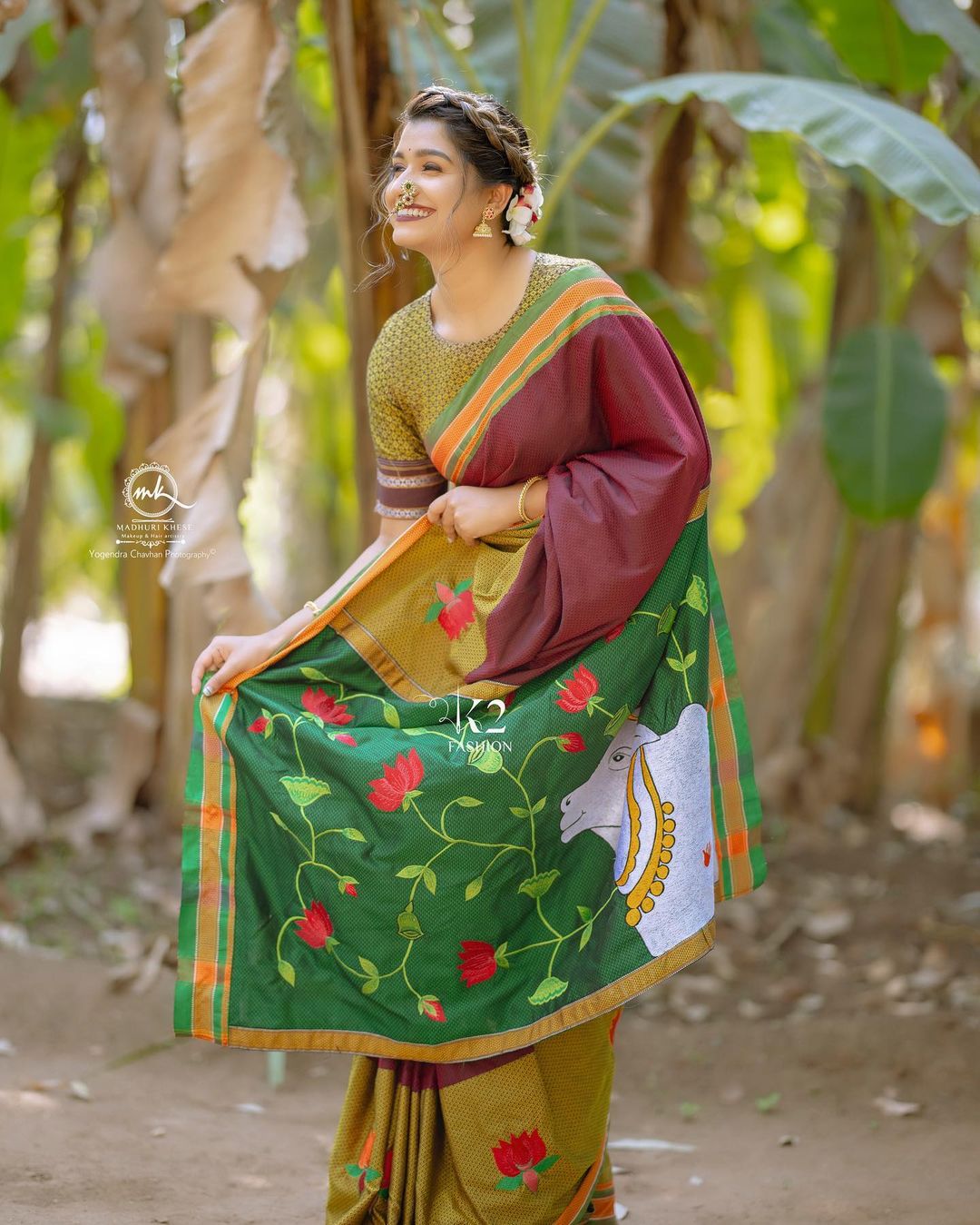 Rasika Sunil Khun Saree Photos