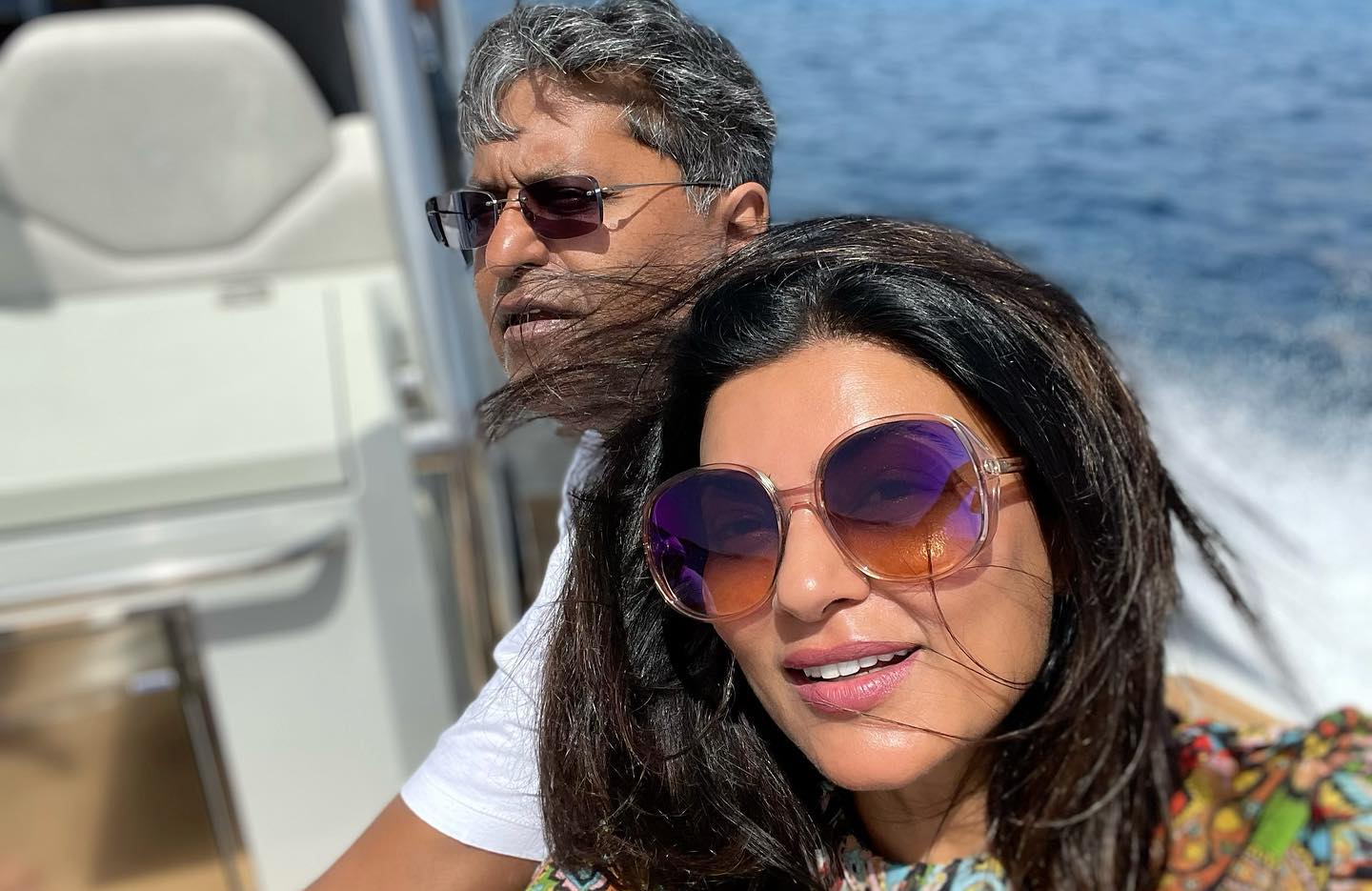 bollywood actress Sushmita Sen maldive trip photos monokini look 