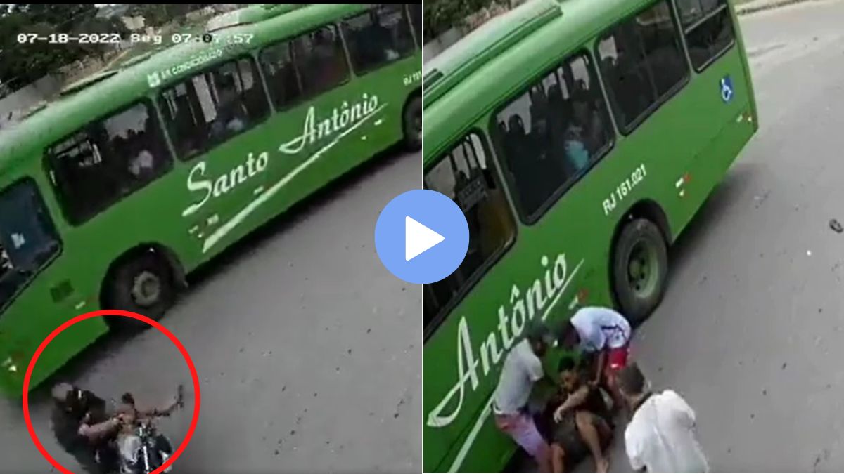 viral video of the road accident