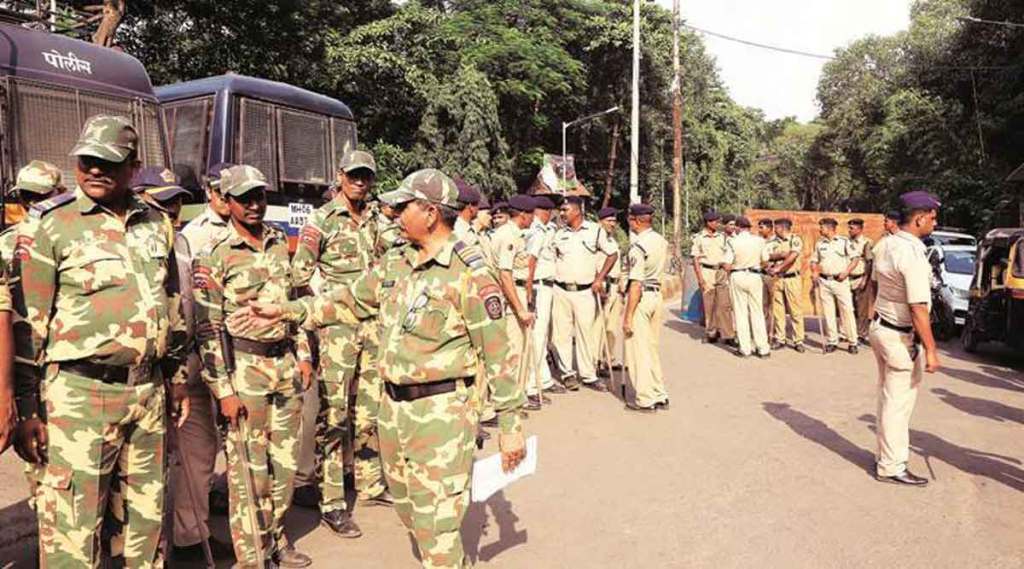mumbai police increased security in array