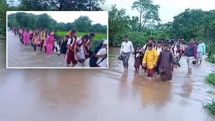 teacher rescued students from flood in Shivali Bhadawali in Maval Pune district