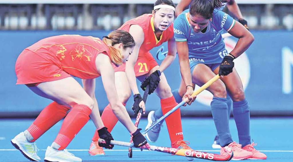 महिला विश्वचषक हॉकी स्पर्धा : भारतीय संघाची चीनशी बरोबरी