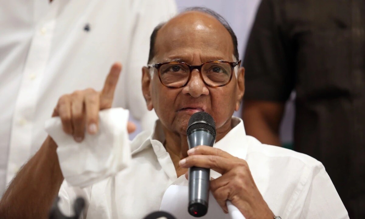 Sharad Pawar Slams CM Eknath Shinde over his Maharashtra tour and not visiting farmers affected by rain give reference of Ajit Pawar