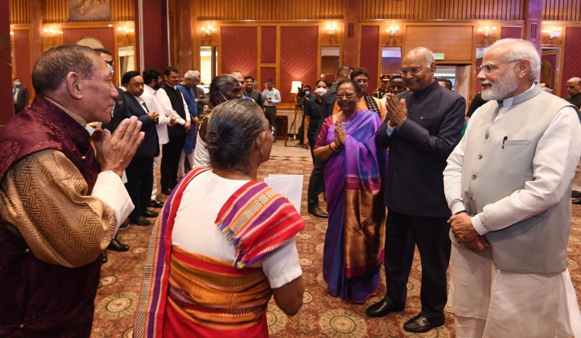 Ram Nath Kovind Farewell: पंतप्रधान नरेंद्र मोदी यांनी मावळते राष्ट्रपती रामनाथ कोविंद यांच्यासाठी निरोप समारंभासाठी स्नेहभोजनाचा कार्यक्रम आयोजित केला आहे.