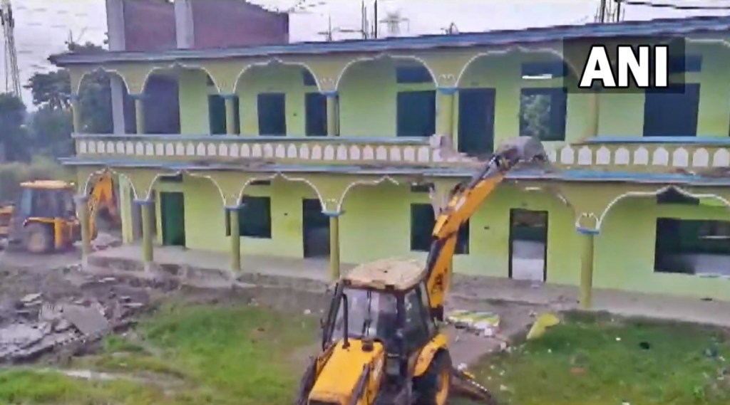 Bulldozer action on Madarsa in Assam