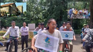 Ferguson's students bike, EV rally for carbon neutral neighborhood in pune