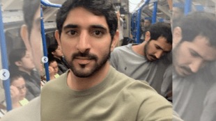 दुबईच्या राजपुत्राचा मेट्रो प्रवास