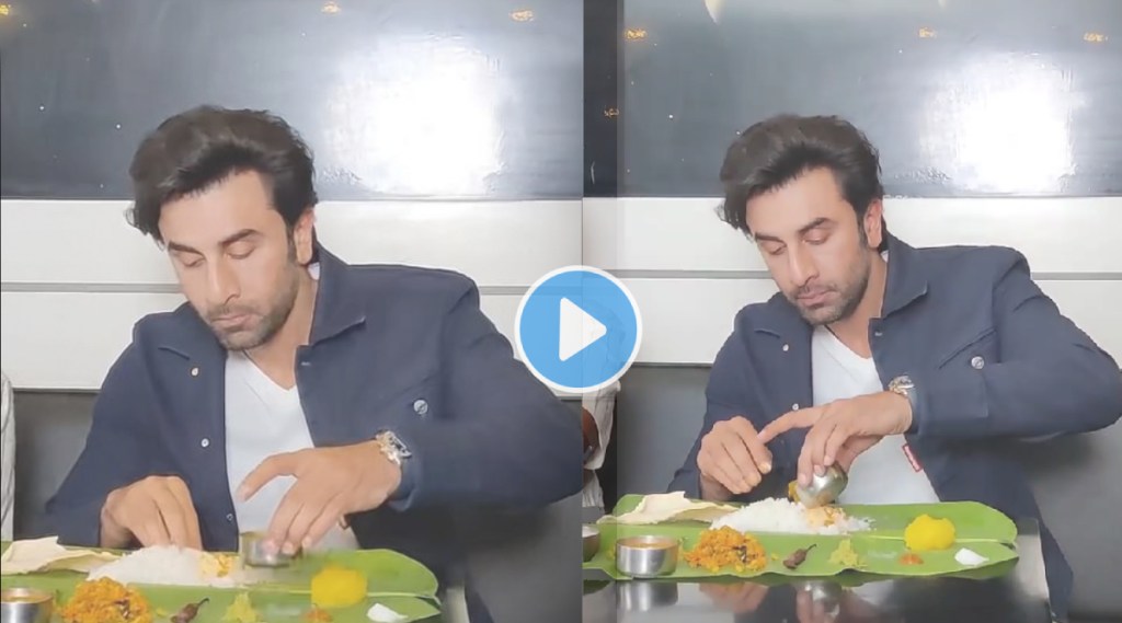 Ranbir kapoor troll after eating food in south indian style