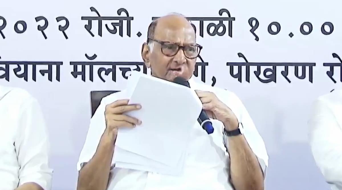 sharad pawar press conference ncp chief slams PM Modi BJP Shinde Government talkes about bilkis bano case