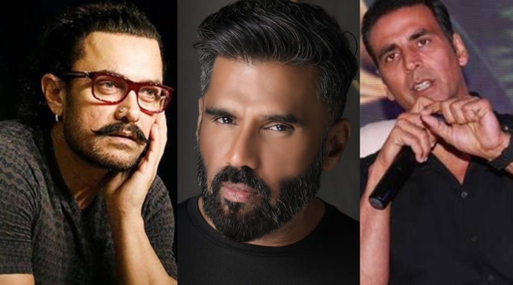 Suniel Shetty, Aamir Khan, Akshay Kumar