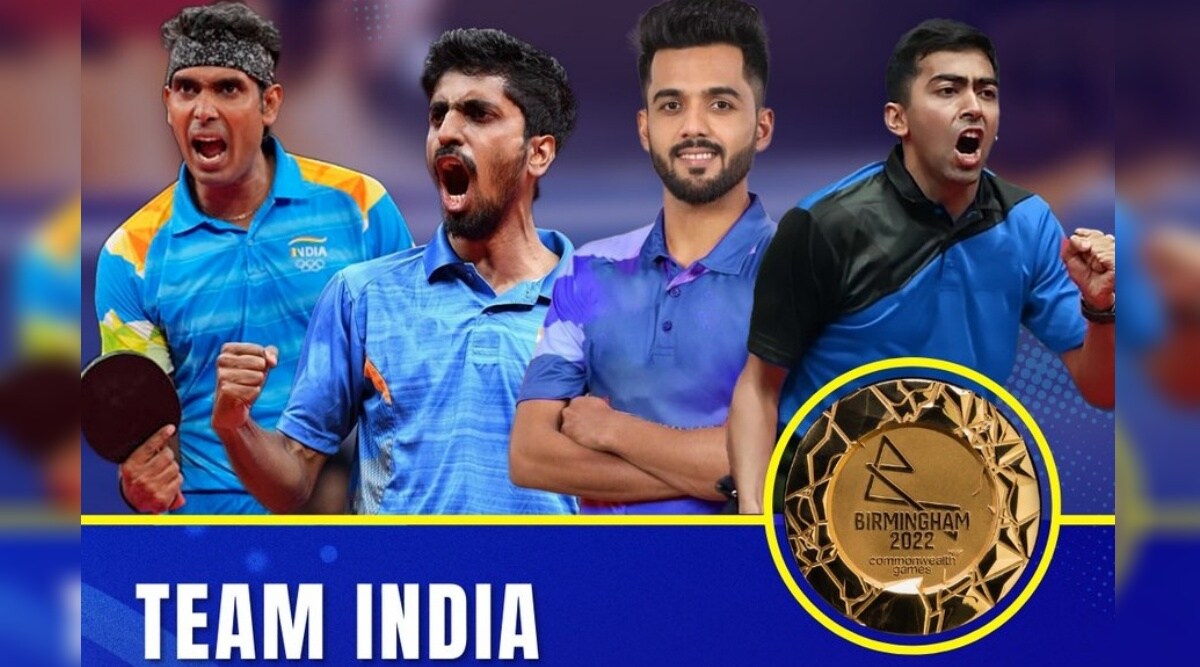 Commonwealth Games 2022 India India Table Tennis male team Clinch Gold