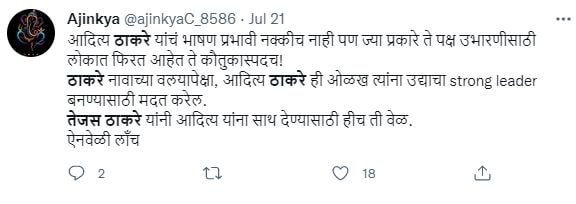 सोशल मीडियावर शिवसेनेच्या समर्थकांकडून अशा काही प्रतिक्रिया उमटत आहेत