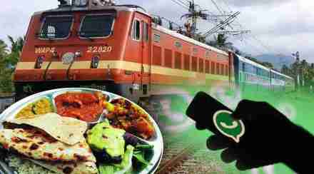 Food delivery during train journey through whatsapp