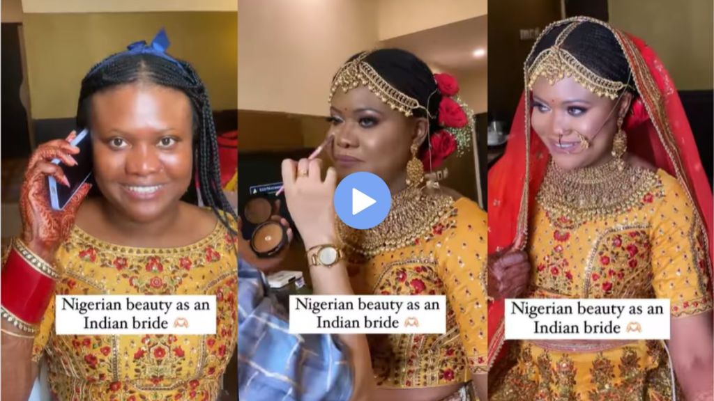 लग्नाच्या दिवशी नायजेरियन महिला नटली भारतीय वधूच्या वेशात; Viral Video ने जिंकले लाखो नेटकऱ्यांचे मन