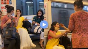 delhi metro fight viral video