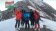 Tricolor hoisted at 6 thousand meters