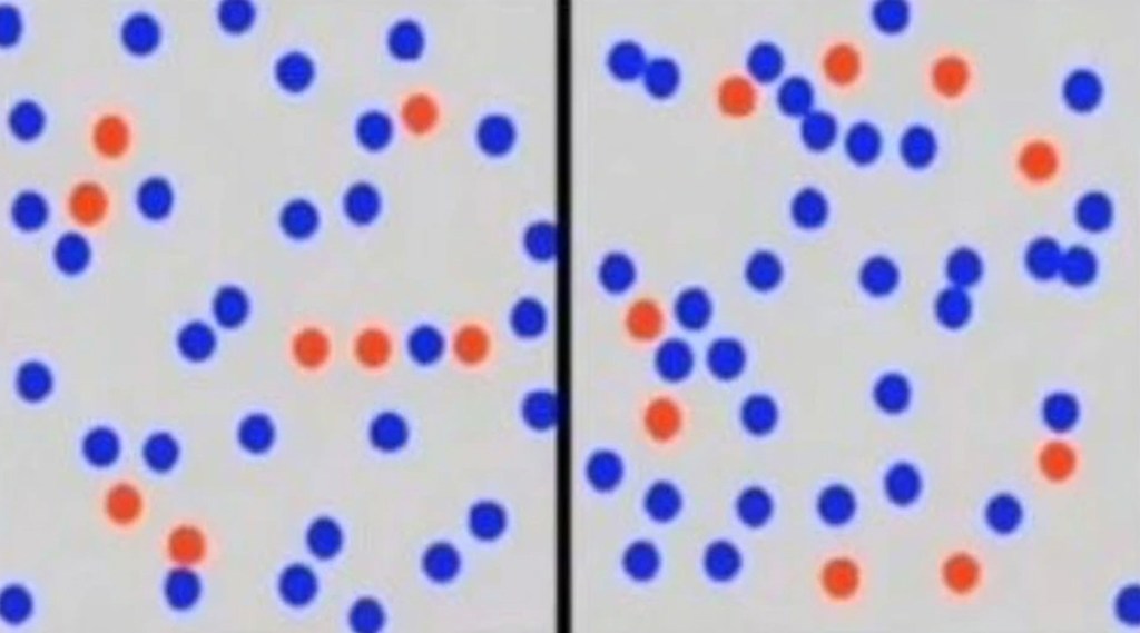 Optical Illusion: लाल ठिपके जोडल्या नंतर तुम्हाला इंग्रजी अक्षर दिसले का? फक्त १% लोकांना देता आलं योग्य उत्तर