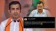 gautam gambhir criticized delhi cm arvind kejriwal
