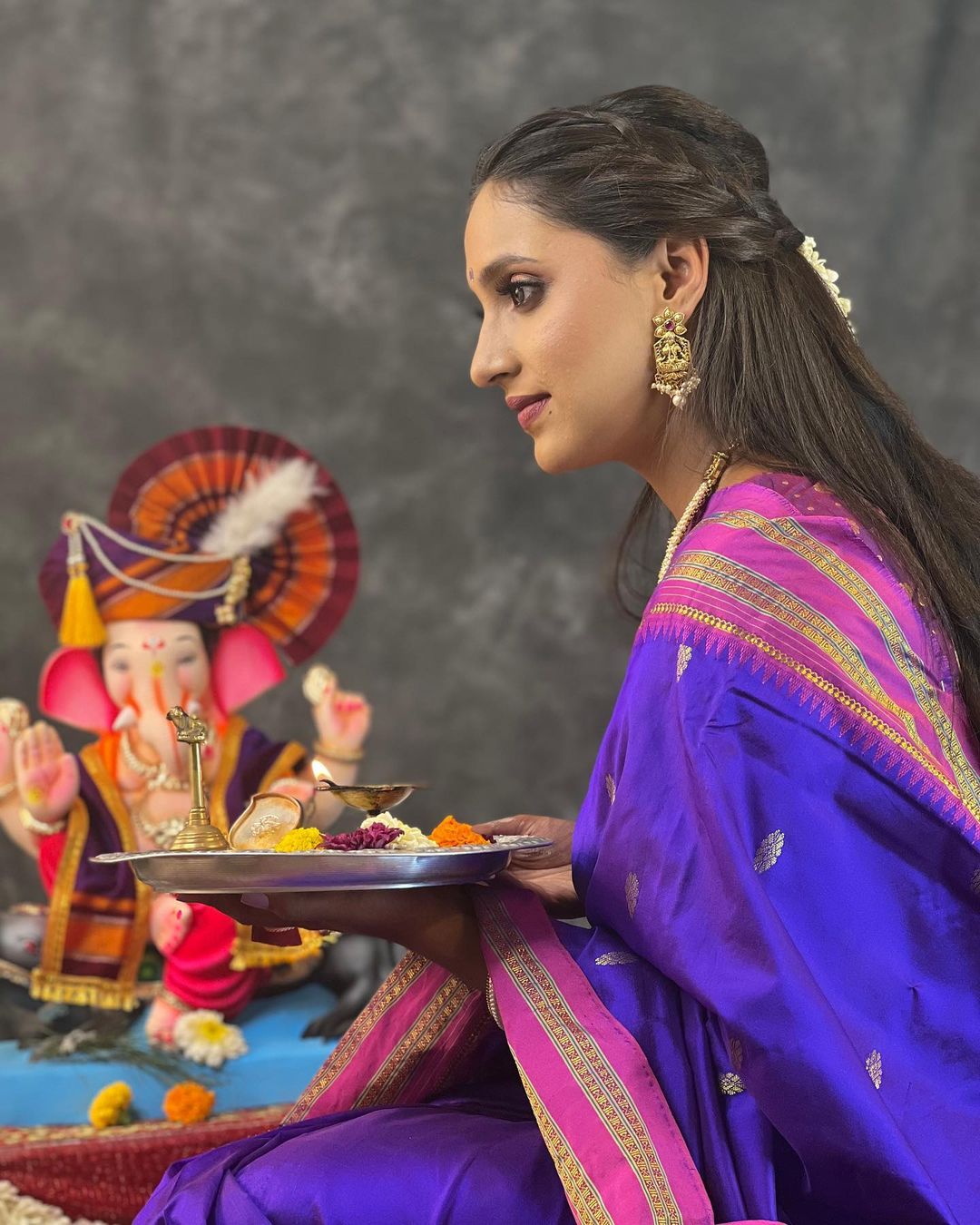 actress uma pednekar ganeshotsav 2022 special photoshoot