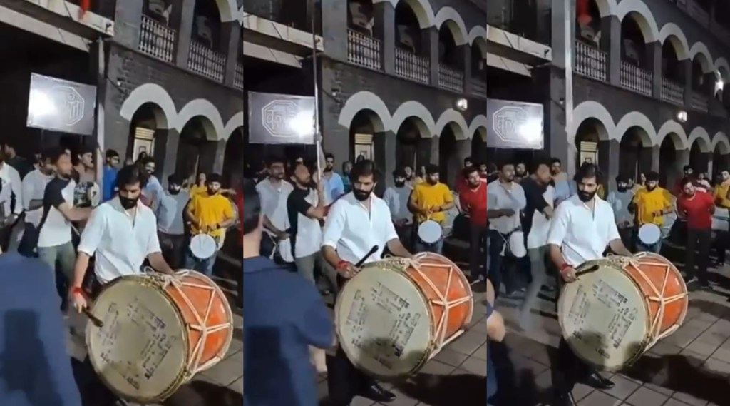 amit thackeray dhol video