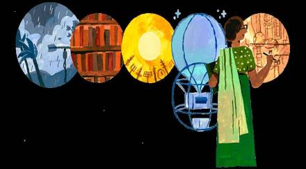 Google Doodle for Anna Mani 104th Birth Anniversary