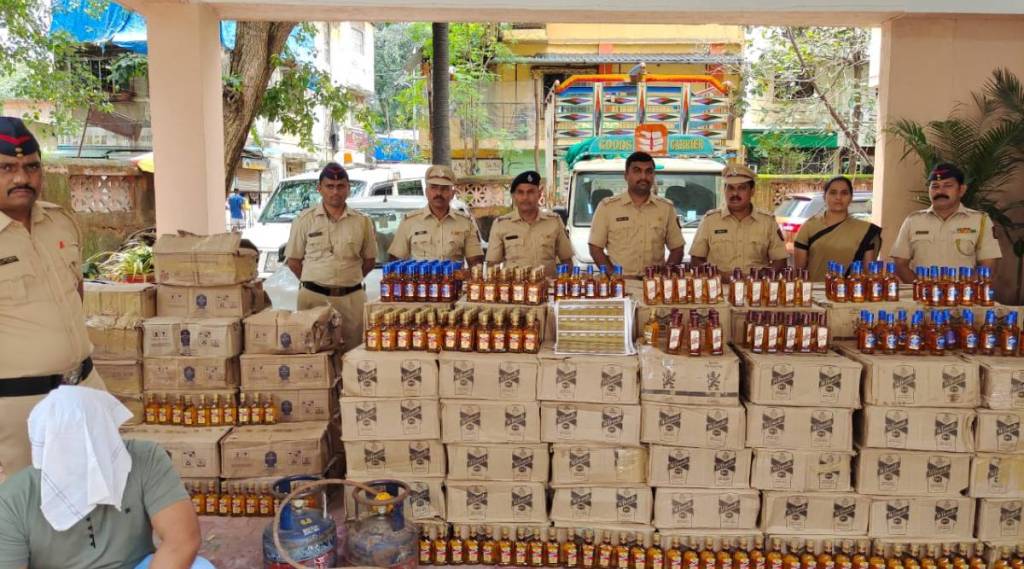 Fake liquor stock worth 27 lac seized in Birwadi village near Shahapur
