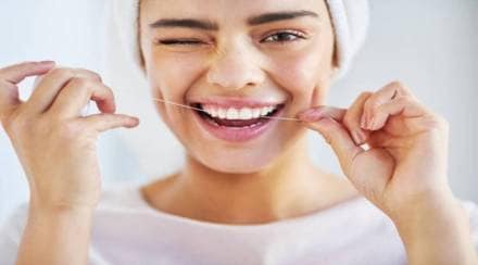 Flossing is very important even after brushing