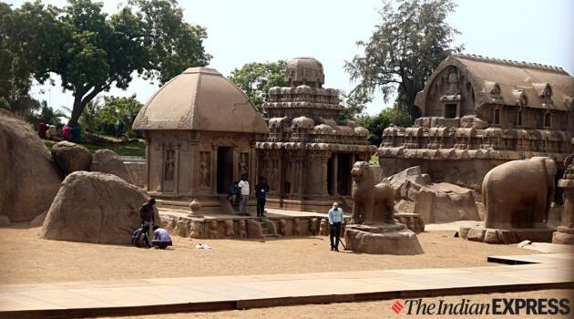 भगवान शिव आणि भगवान विष्णू यांना समर्पित दोन मंदिरांचा समावेश असलेले, ममल्लापुरममध्ये स्थित द शोर टेंपल हे दक्षिण भारतातील सर्वात प्राचीन संरचनात्मक मंदिरांपैकी एक आहे. (एक्सप्रेस संग्रह)