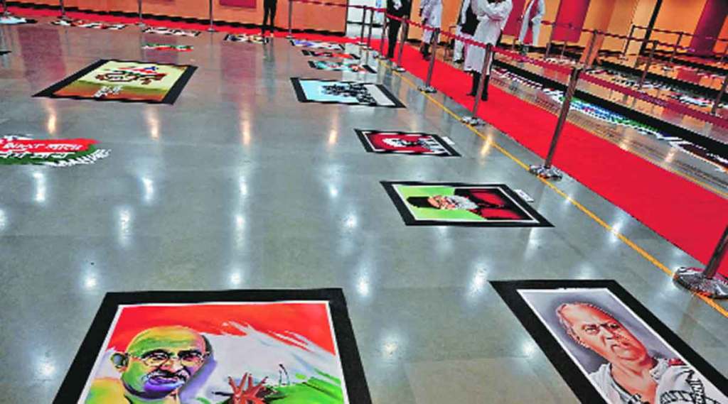 unique Rangoli exhibition