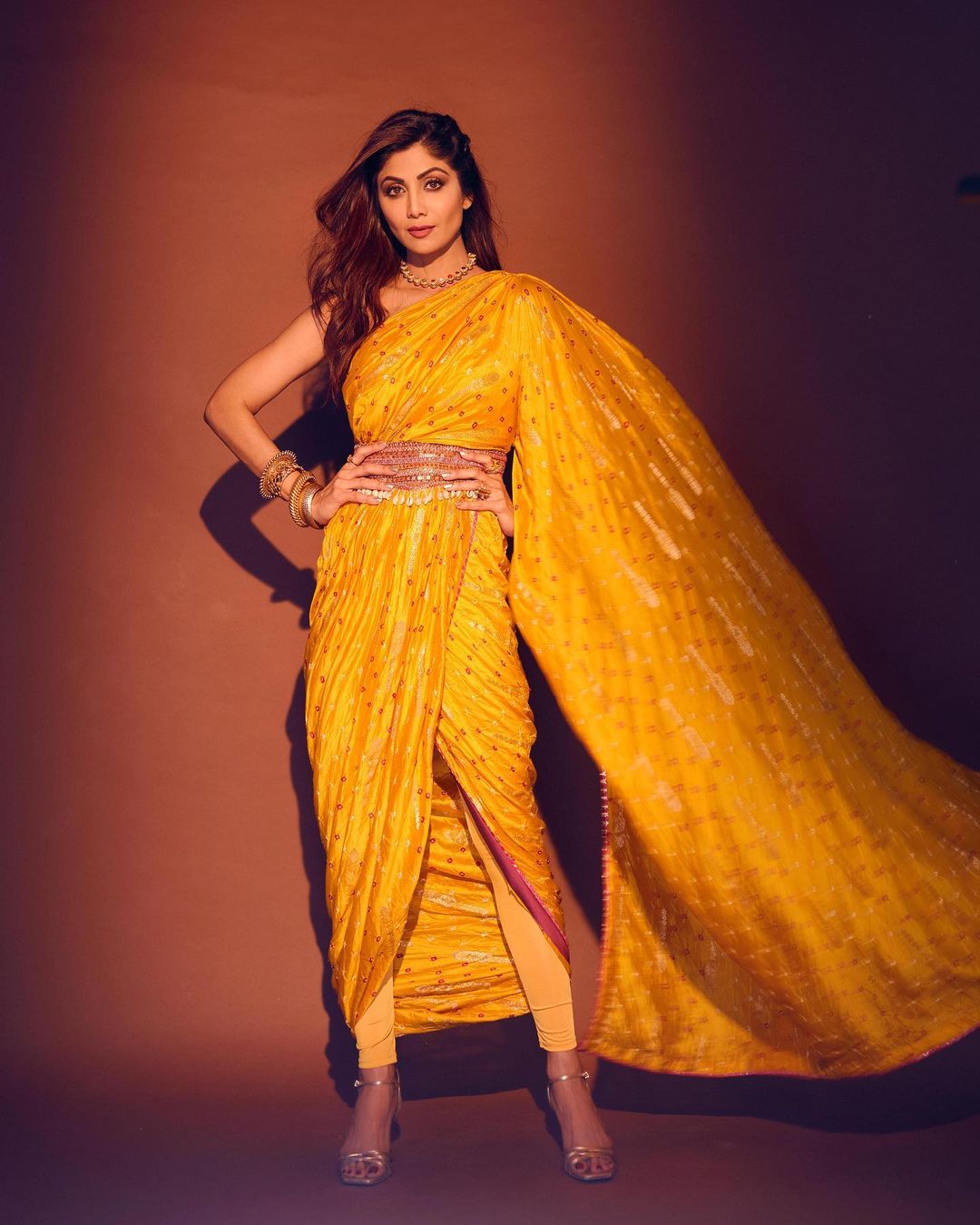 Shilpa Shetty Style In Saree Photos