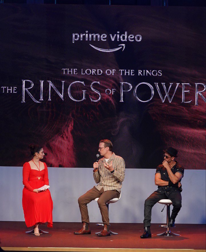Tamannaa Bhatia Hritik Roshan at promotion event of The Rings Of Power 