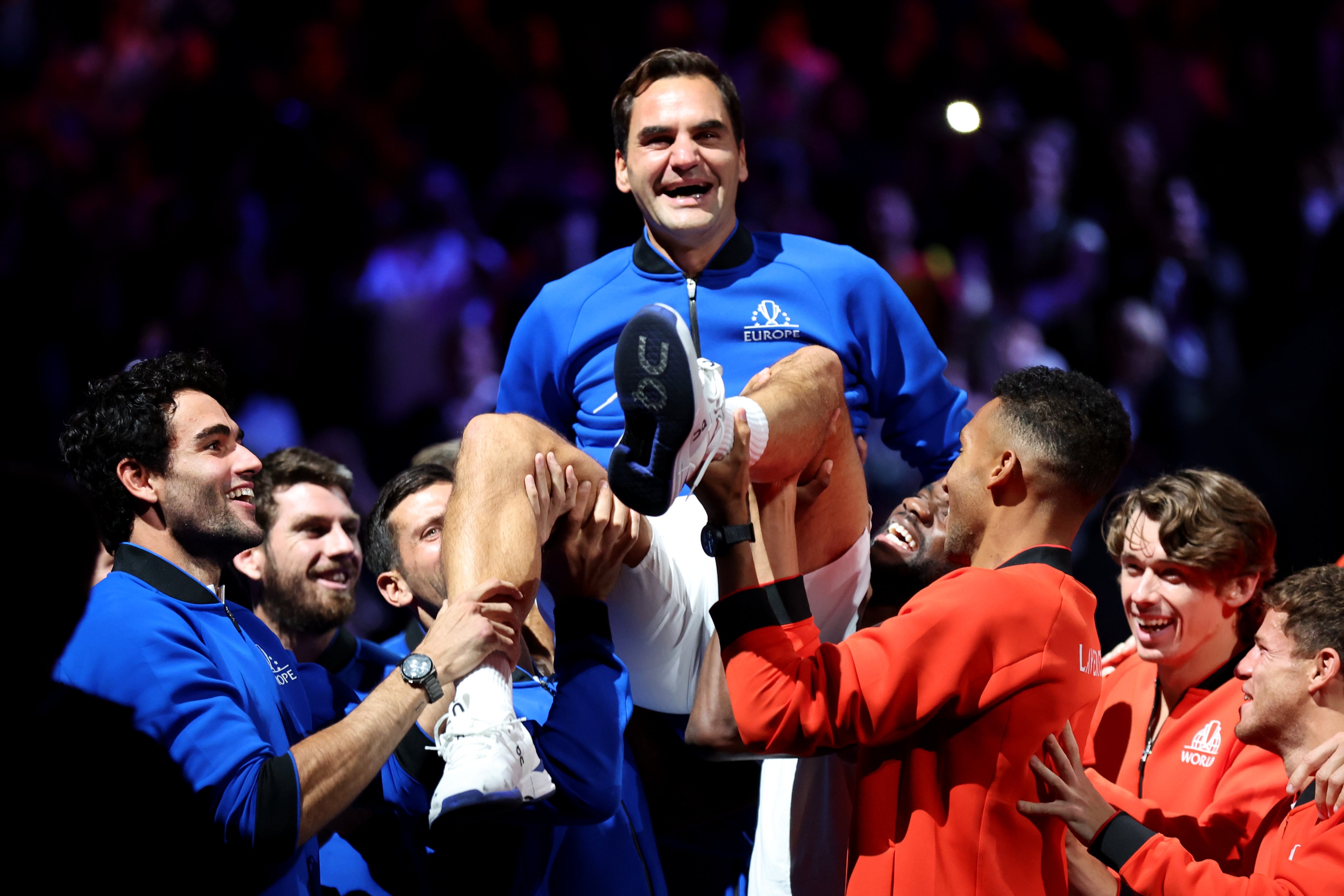 Roger Federer emotional farewell Rafael Nadal retirement match