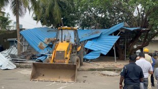 Municipal action on grain market shed in agricultural produce market premises