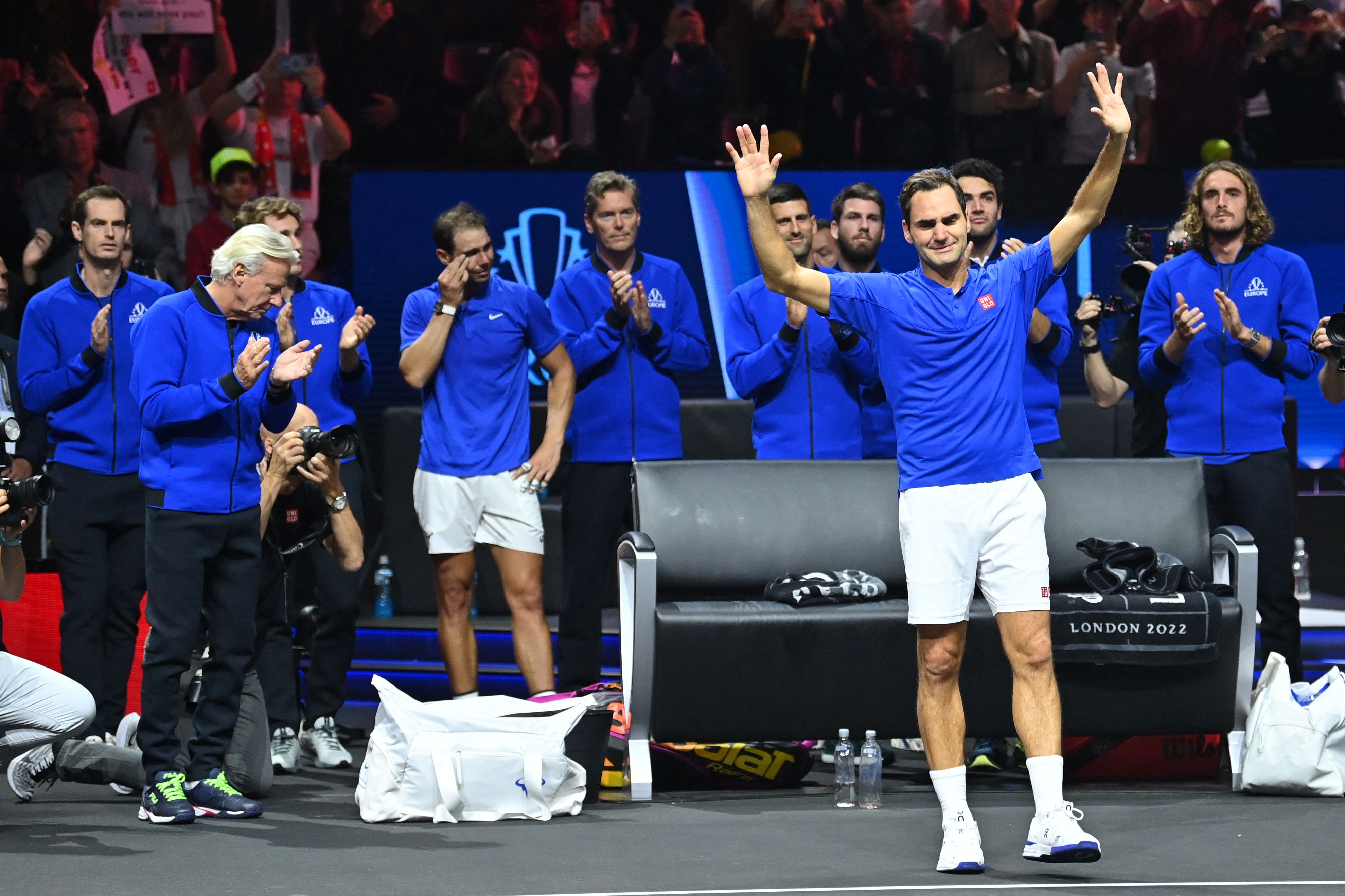 Roger Federer emotional farewell Rafael Nadal retirement match