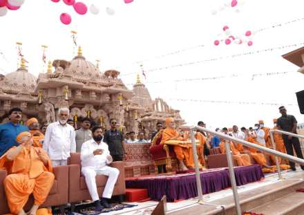 cm eknath shinde said in nashik bsps Swaminarayan Temple is a center of spiritual attraction for pilgrims