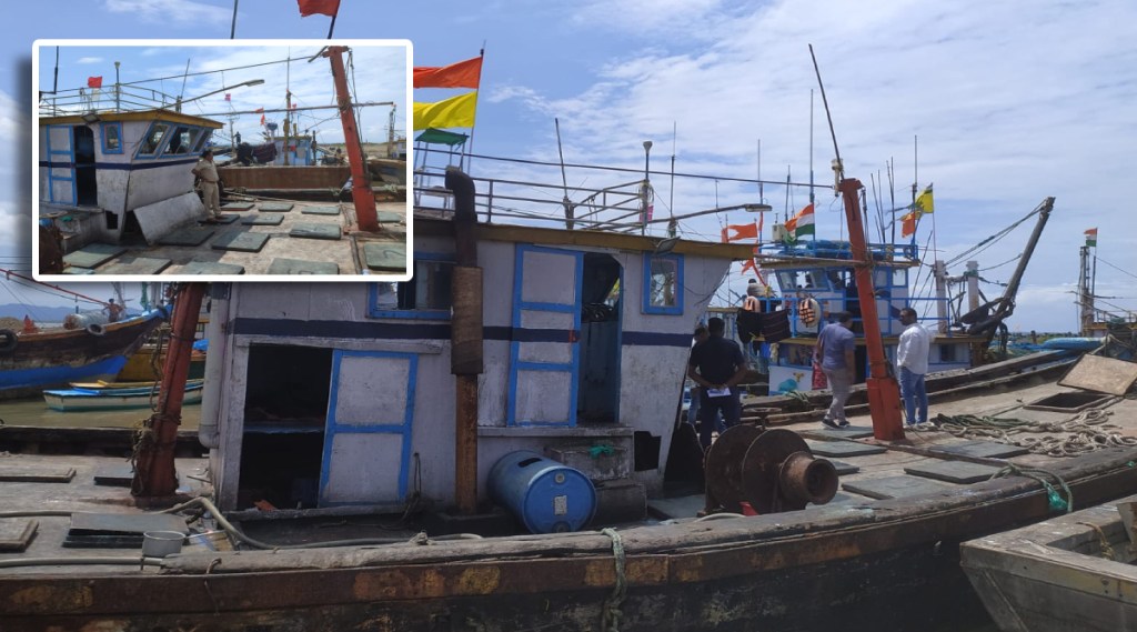 A suspect boat was detained at Karanja port in Uran