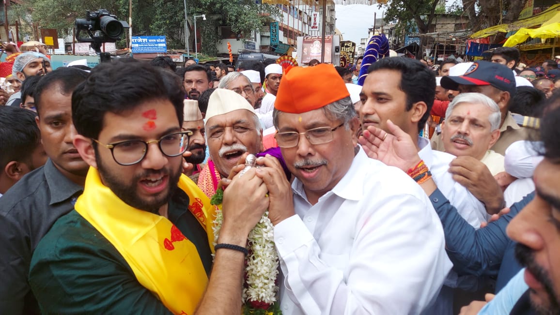 Shivsena Aditya Thackeray and BJP Chandrakant Patil 