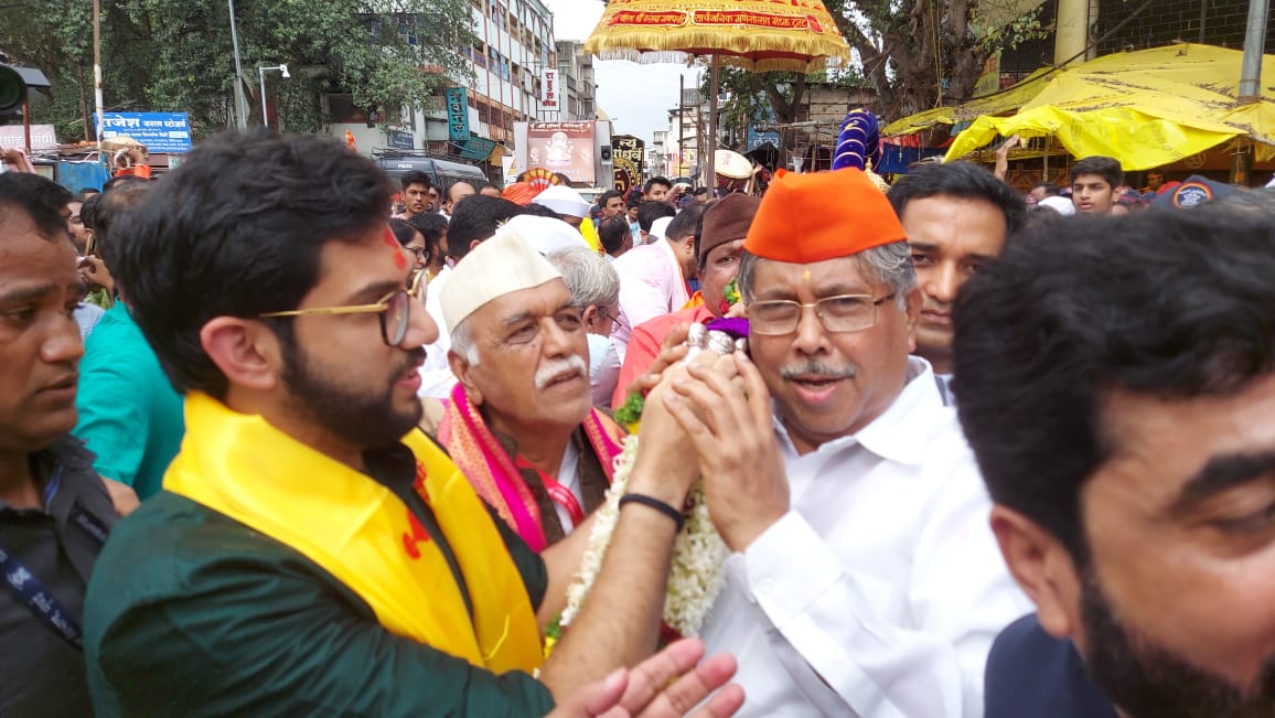 Shivsena Aditya Thackeray and BJP Chandrakant Patil 