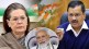 Arvind Kejriwal Sonia Gandhi Narendra Modi