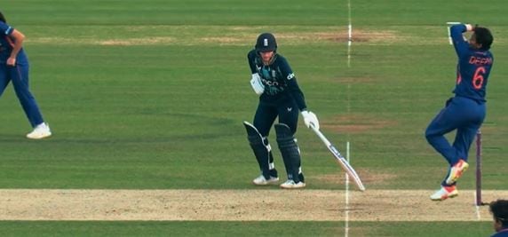 deepti sharma charlotte dean run out 