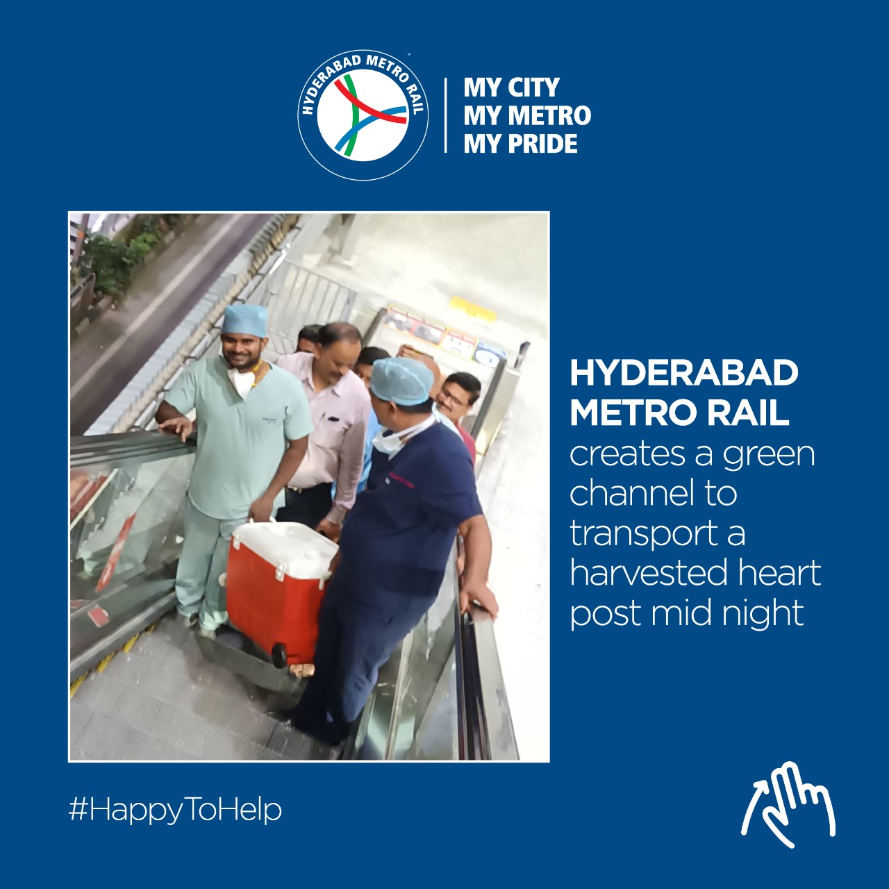 Hyderabad Doctors Take Metro While Transporting A Live Heart For Transplant Surgery