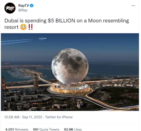 A Moon shaped Luxury Resort in Dubai Building Will Cost A Whopping Rs 40000 crore