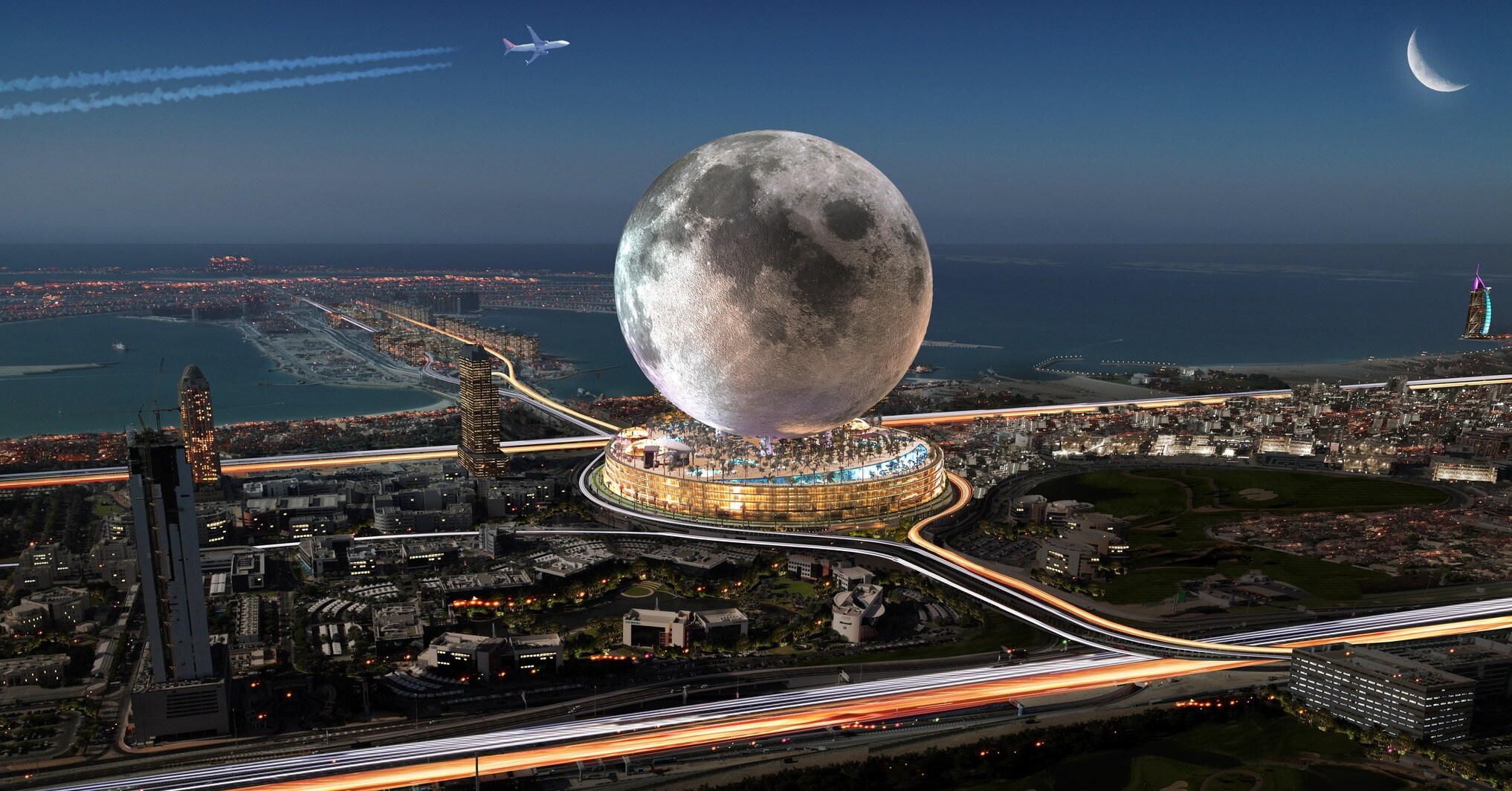 A Moon shaped Luxury Resort in Dubai Building Will Cost A Whopping Rs 40000 crore