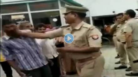 Baghpat-Inspector-Slaps-Man-Viral-Video