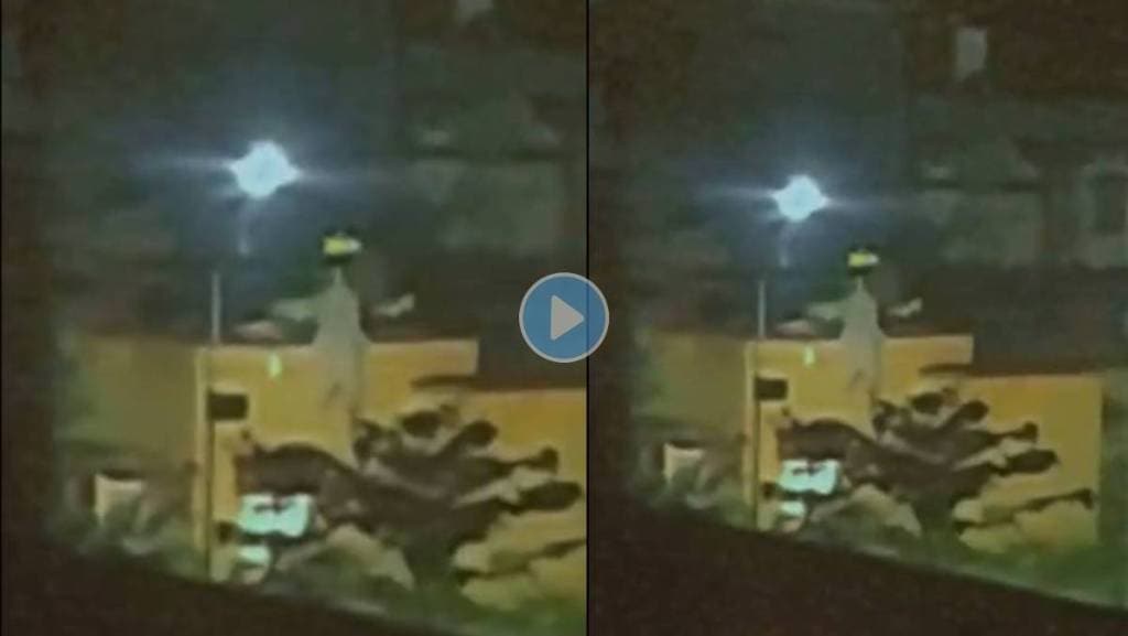 घराच्या छतावर भूत फिरतंय? VIRAL VIDEO पाहून लोक घाबरले, अखेर सत्य काय?