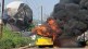 The bus caught fire nalasopara Due to cleverness of driver there no casualtiesfire brigrade passengers
