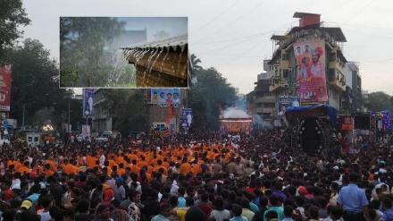 ganpati immersion procession is without rain in pune